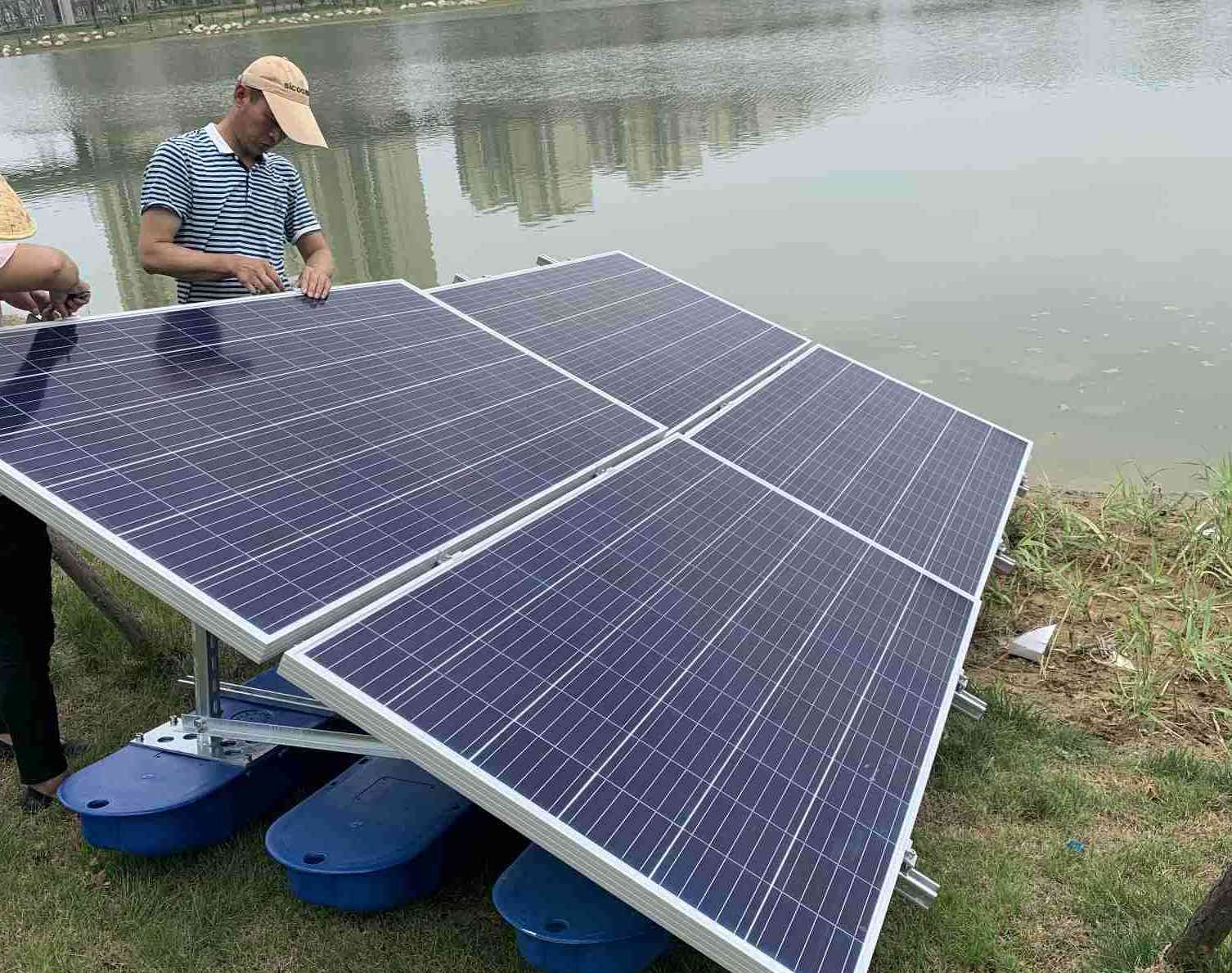  JNTECH sistema de aireación solar aplicado con éxito al proyecto de gobernanza ambiental en Shenling Tan, Anqing ciudad