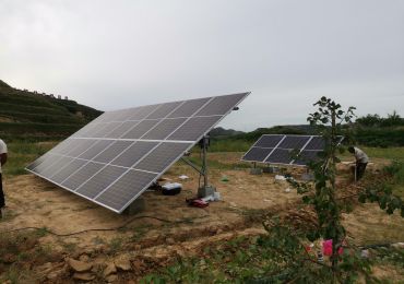 Sistema de bomba solar de 7,5 kw en SuiDe, Shaanxi